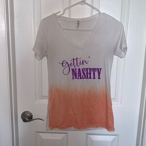 “Gettin’ Nashty” v neck tee